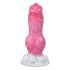 Animalorny Buldog - pasji penis dildo - 17 cm (roza) 