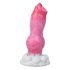 Animalorny Buldog - pasji penis dildo - 17 cm (roza) 