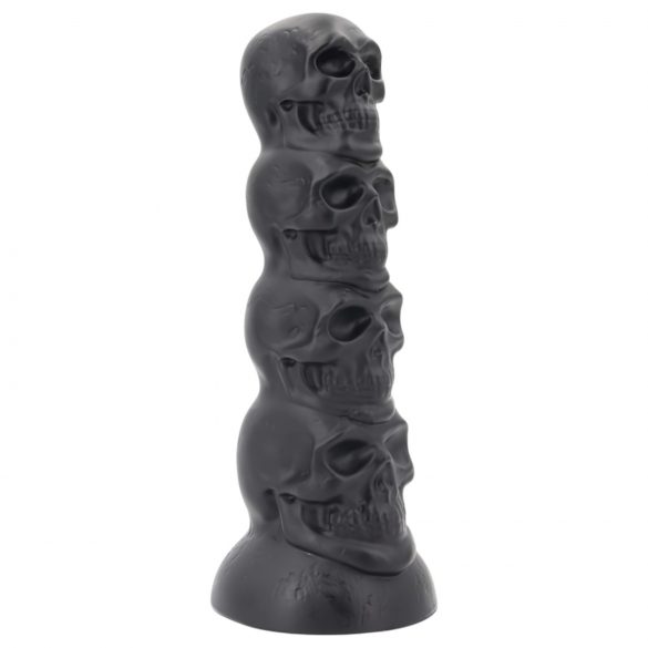 Toppedmonster - lobanjski dildo - 22 cm (črna)