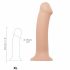 Strap-on-me XL - dvoslojni realistični dildo - zelo velik (naravni) 