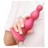 Strap-on-me Beads S - strap-on dildo z biseri (roza) 