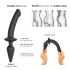 Strap-on-me Swith Semi-Realistic XXL - silikonski dildo 2v1 (črn) 