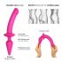 Strap-on-me Swith Semi-Realistic S - silikonski dildo 2v1 (roza) 