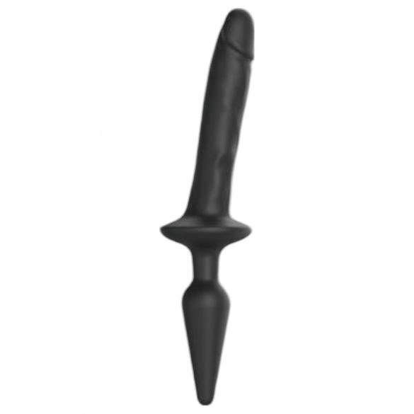 / Strap-on-me Switch Realistic S - 2v1 silikonski dildo (črna)