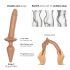 Strap-on-me Swith Realistic S - silikonski dildo 2v1 (temno naraven) 