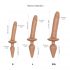 Strap-on-me Swith Realistic S - silikonski dildo 2v1 (temno naraven) 