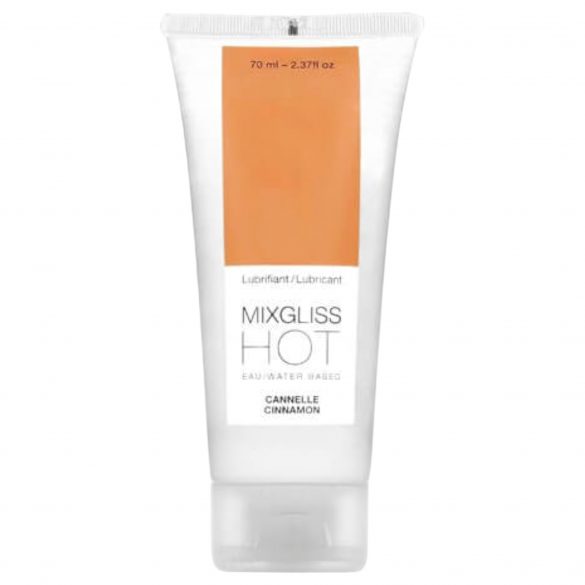 Mixgliss Hot - grelni lubrikant na vodni osnovi - cimet (70ml) 