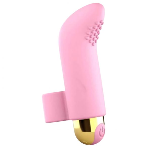 Love to Love Touch Me - vibrator s prstom za polnjenje (roza) 