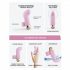 Love to Love Touch Me - vibrator s prstom za polnjenje (roza) 