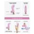 Love to Love Touch Me - vibrator s prstom za polnjenje (roza) 