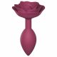 Love to Love Open Roses M - silikonski analni dildo (bordo) 