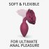 Love to Love Open Roses M - silikonski analni dildo (bordo) 