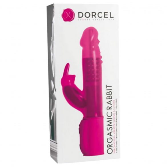 Dorcel Orgasmic Rabbit - vibrator z rogom (roza) 