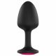 Dorcel Geisha Plug Ruby M - roza analni dildo (črn) 