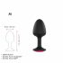 Dorcel Geisha Plug Ruby M - roza analni dildo (črn) 