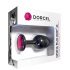 Dorcel Geisha Plug Ruby M - roza analni dildo (črn) 