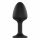 Dorcel Geisha Plug Diamond XL - analni dildo z belim kamnom (črn) 