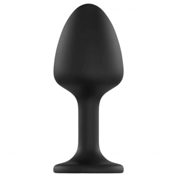 Dorcel Geisha Plug Diamond XL - analni dildo z belim kamnom (črn) 