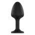 Dorcel Geisha Plug Diamond XL - analni dildo z belim kamnom (črn) 