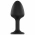 Dorcel Geisha Plug Diamond XL - analni dildo z belim kamnom (črn) 