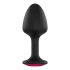 Dorcel Geisha Plug Ruby XL - roza analni dildo (črn) 