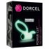 Dorcel - Fosforescenčni vibracijski obroček za penis (bel) 