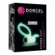 Dorcel - Fosforescenčni vibracijski obroček za penis (bel) 