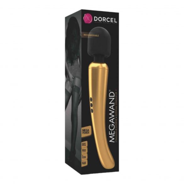 Dorcel Megawand - Masažni vibrator z možnostjo polnjenja (zlat) 