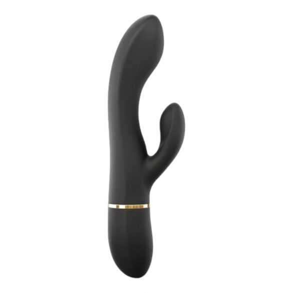 Dorcel Glam Rabbit - vibrator s paličico za polnjenje (črn) 