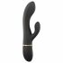 Dorcel Glam Rabbit - vibrator s paličico za polnjenje (črn) 