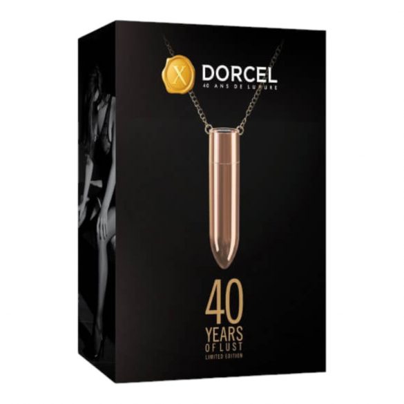 Dorcel - vodoodporna vibracijska ogrlica za polnjenje (roza zlata) 