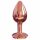 Dorcel Diamond Plug S - aluminijasti analni dildo - majhen (rožnato zlato) 