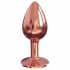 Dorcel Diamond Plug S - aluminijasti analni dildo - majhen (rožnato zlato) 