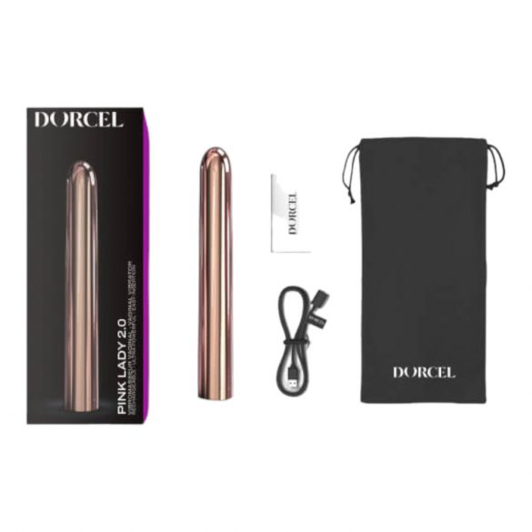 Dorcel Pink Lady 2.0 - polnilni vibrator (roza zlata) 