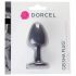 Dorcel Geisha Plug M - analni dildo s kroglicami (črn) 