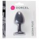 Dorcel Geisha Plug M - analni dildo s kroglicami (črn) 