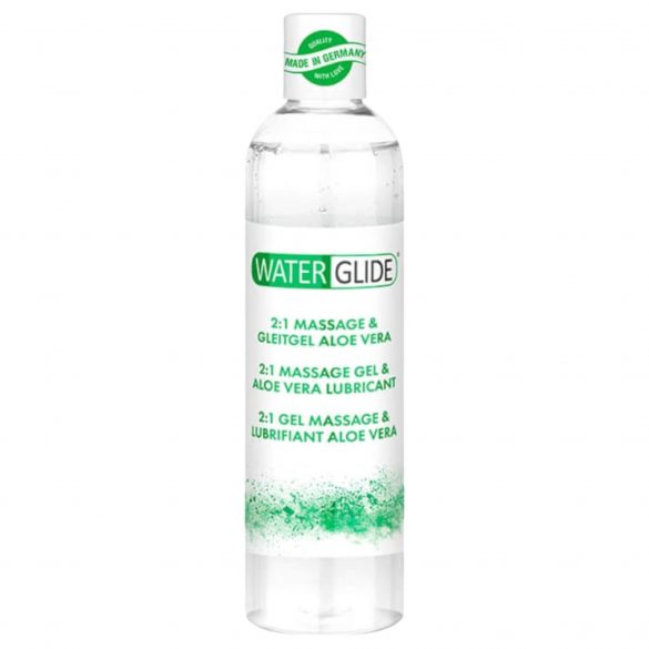 Waterglide 2v1 - lubrikant in masažni gel na vodni osnovi - aloe vera (300ml) 