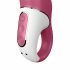 Satisfyer Petting Hippo - vodoodporni vibrator za polnjenje (magenta) 