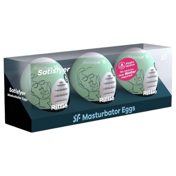 Satisfyer Egg Riffle - komplet masturbacijskih jajc (3 kosi)