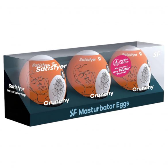 Satisfyer Egg Crunchy - komplet masturbacijskih jajc (3 kosi)