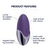 Satisfyer Purple Pleasure - polnilni vibrator za klitoris (vijoličen)