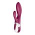 Satisfyer Heated Affair - vibrator s čepastimi ročicami, ki ga je mogoče ponovno napolniti, ogrevan (rdeč) 