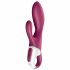 Satisfyer Heated Affair - vibrator s čepastimi ročicami, ki ga je mogoče ponovno napolniti, ogrevan (rdeč) 