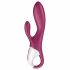 Satisfyer Heated Affair - vibrator s čepastimi ročicami, ki ga je mogoče ponovno napolniti, ogrevan (rdeč) 