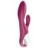 Satisfyer Heated Affair - grelni vibrator z nastavkom za klitoris (rdeč)