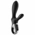 Satisfyer Heat Climax Plus - pametni, grelni analni vibrator z vzvodom (črn) 