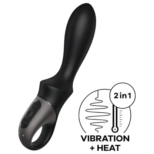 Satisfyer Heat Climax - pametni grelni analni vibrator (črna)