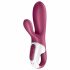 Satisfyer Hot Bunny - Pametni vibrator za segrevanje rok (rdeč) 