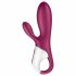 Satisfyer Hot Bunny - Pametni vibrator za segrevanje rok (rdeč) 