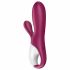 Satisfyer Hot Bunny - Pametni vibrator za segrevanje rok (rdeč) 